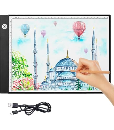 Tavoletta Luminosa LED A4 Chevvy - Lightbox Per Disegno, Diamond Painting E Tattoo Con Luci Regolabili