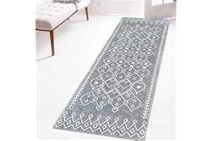 Famibay Carpet Runner for Hallways Non Slip Long Hall Runner Rug Washable Fluffy Carpet Floor Rug for Hallway Entryway Kitchen Living Room Laundry Room