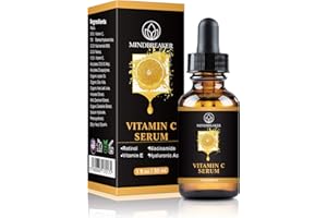 MINDBREAKER Natürliches Vitamin C Retinol Serum 2.5%, nowa skóra, organizator Anti-Falten-Reduzierer, Feuchtigkeitscreme, organizator Hautpflege für Gesicht und Augen (Serum witaminy C)