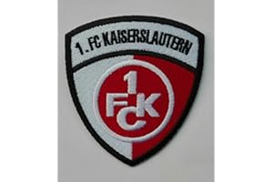 Jingtongda 2 Stück FC Kaiserslautern rot Aufnäher Patch Football Fussball Soccer Club Iron on bügelbild aufbügler Badge