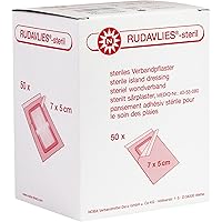 50 Stück steril Wundpflaster Rudavlies steril Pflaster 7 cm x 5 cm