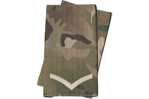 CL Distribution Pair Of Ivory on Multicam/MTP Lance Corporal Rank Slides (Multi Terrain Pattern