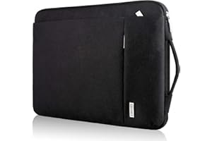 LANDICI 360°Protective Laptop Sleeve Case 13 13.3 14 Inch, Waterproof Computer Bag Cover with Handle for 2020-2024 MacBook Air 13 M2/M3, MacBook Pro 13/14, Chromebook 14, Black