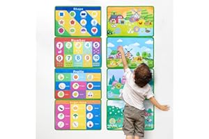 BEETOY Activity Wall Matching Game - Learning Activities Memory for Numbers, Fruit, Shapes, Vegetables, Montessori Sensory Wall Toy for Develop Fine Motor Skills