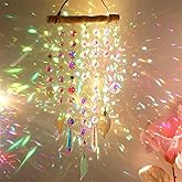 Crystal Suncatcher, Hanging Suncatcher Ornament for Windows, Gardens, Wind Chimes Dream Catcher for Home, Garden, Office