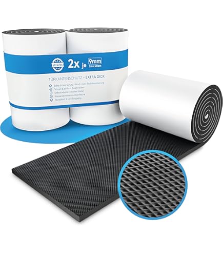 Protection Murale Garage En Mousse EVA - 2 Pièces Adhésives Jaune Et Noir | Anti-Rayures Pour Portière Et Pare-Chocs