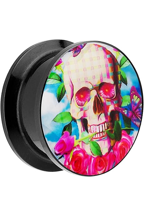 Piersando Ohr Tunnel Mit Cupcake Motiv - Kunststoff Ohrplugs