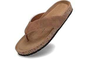 ARRIGO BELLO Flip Flops Men's Mules Sliders Summer Non-Slip Slippers Indoor Outdoor Beach Thongs Sandals Size 7-11