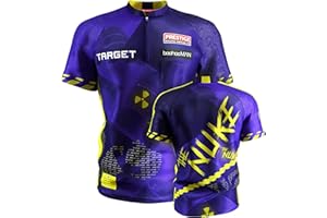 TARGET Darts Luke Littler Dart Shirt 2025 | World Championship Mens Darts Shirt, Adult Cool Play Collarless Dart Top, Dartboards Top Men, The Nuke Player Edition T Shirt