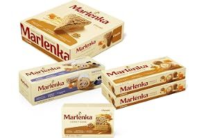 MARLENKA® Stora Honungsmix – Honungskaka med valnötter (800 g), 2 x Honungskulor (2 x 235 g), Honungrulle med blåbär (300 g), samt Honungsbakelse med valnötter (100 g)