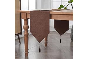 BALCONY & FALCON Table Runner, Kitchen Runner Waterproof Table Runner Modern Stain-proof Table Runner for Furniture with Tassel for Home Christmas Party Restaurants Table Runner