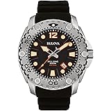 Bulova Men's 96B228 Sea King Analog Display Japanese Quartz Black Watch