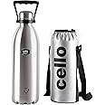 Cello Swift Stainless Steel Double Walled Flask with Thermal Jacket, Hot and Cold, 2200ml, 1 Unit, Silver