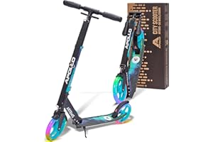 ‎APOLLO Apollo Artemis City Roller - Höhenverstellbarer Scooter für Kinder, Teens und Erwachsene, Tretroller mit großen Rädern, Cityroller, handlich, klappbarer Scooter für Kinder ab 6 Jahre