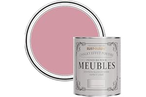 Rust-Oleum Peinture Rose pour Meubles Chalky, Mat Effet Poudré - Rose Antique 750ml