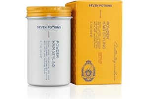 Seven Potions Polvere per capelli da uomo 20 g: polvere per sollevamento radici, volume e texture – tenuta flessibile, aspetto naturale per tutti i tipi di capelli, vegani, cruelty free