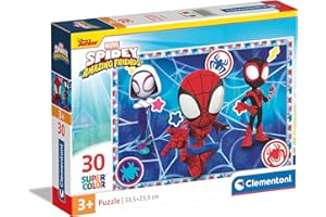Clementoni - 20285 - Supercolor Puzzle - Marvel Spidey And His Amazing Friends - 30 Pezzi - Puzzle Bambini 3 Anni, Puzzle Cartoni Animati, Made In Italy