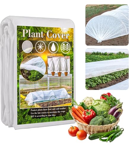 Voile D'Hivernage Pour Plantes Extérieur 2m X 10m - Tissu Non Tissé 30g/m² - Protection Contre Gel, Froid, Vent - Réutilisable Et Respirant