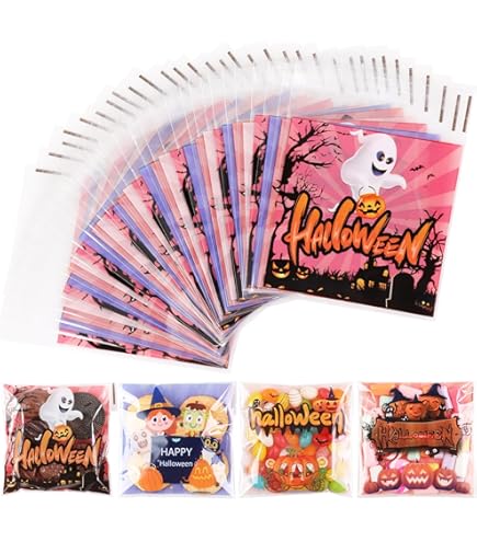 200 Transparente Süßigkeiten-Tüten Mit Twist-Krawatten – Für Geburtstag, Halloween, Geschenkverpackung