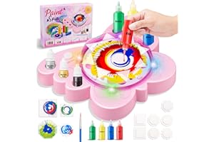 JoiTale Bastelset Mädchen 4 5 6 7 8 Jahre, Geschenke für Mädchen - Schmetterling Drehkunst Maschinen Malset, Kunst und Handwerk, DIY Kreativ Set für Kinder, Spielzeug Basteln 4-12 Jahre