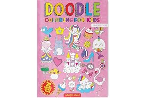 Doodle Coloring For Kids - Pink Edition