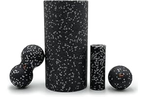 ‎MAJESTIC SPORT Majestic Sport Tenso, Faszienrollen, 4-teilig Set für die Selbstmassage, Set mit verschiedenen Faszien-Tools, Fitness-Massagegeräte für effektives Training,