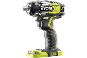 RYOBI 18 V ONE+ Brushless Akku-Schlagschrauber R18IW7-0 (Leerlaufdrehzahl 0-3000 min⁻¹, Schlagzahl 0-3900 min⁻¹, Drehmoment- Einstellungen 120/150/200/270 Nm, ohne Akku und Ladegerät)