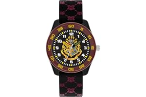 Harry Potter Warner Brothers Black/Burgundy Silicon Strap Watch HP9050ARG