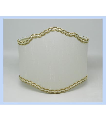 Paralume A Mezza Vela Modello Scudetto - 13 Cm, 2 Pezzi | Attacco A Pinza E14, Finta Pergamena Riflesso Oro - Foto 11