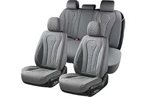 ‎COVERADO Coverado Autositzbezüge Sitzbezüge Vorne und Hinten 5 Stück, Premium Autositzbezüge komplettes Set,Wasserdichtes Autositzkissen,Universal Fit für die meisten Limousinen SUV Pick-up Truck B8839 Seat