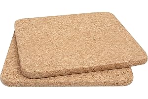 T&G Set of 2 Cork hot pot stands Size 200x200x9mm