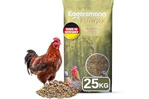 Eggersmann Körnerpick 25kg Hühnerfutter - Mehlmix Oregano - Hühner Legemehl mit der natürlichen Kraft aus Oregano - Premium Legemehl für Hühner Gänse und Enten (25 kg (1er Pack))