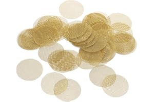 DMiotech 50 Paquete Latón Pantallas para Tuberías, 20mm / 0,78 Pulgadas para Tuberías Filtro