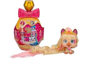 VIP Pets Celebripets | Muñeca perrita Sorpresa Inspirada en celebridades con 10 Accesorios para peinar y Colorear el Pelo Extra Largo de 30cm | Juguete y Regalo para niñas y niños de +3 años