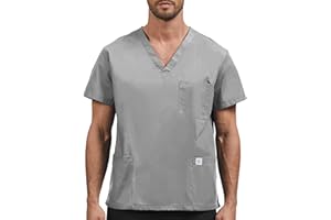 JONATHAN UNIFORM Men V Neck Classic Workwear with 3 Pockets for Dental, Vet, Beauty