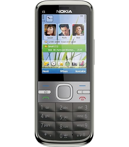 Nokia C5 Smartphone (5,6 cm Display, Bluetooth, 3,2 Megapixel