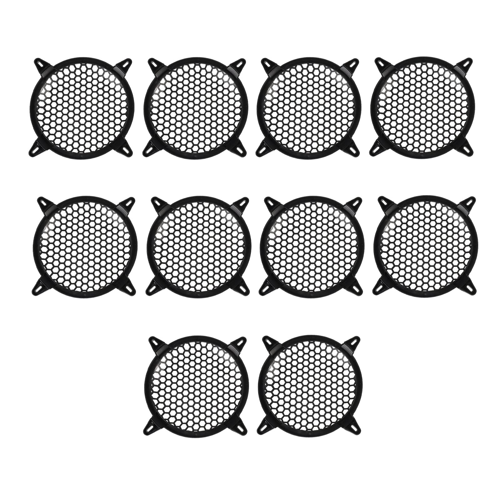 HEALLILY 10pcs Audio Speaker Net Cover Loudspeakers Muisc Speaker Amplifier Circle Net Guard DIY Audio Accessories 22. 5X22. 5CM