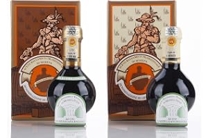 Acetaia Gambigliani Zoccoli - Duett av traditionell balsamvinäger från Modena D.O.P. 2 flaskor med 100 ml ABTM minst 12 år och över 25 års åldrande