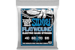 Ernie Ball Extra Slinky Cordes à filet plat, pour basse électrique, calibre 40-95