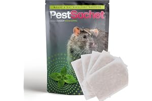 EFA INTERNATIONAL PestSachet, Mouse and Rat Repellent Sachets, Peppermint Oil Sachets, Alternative to Mouse Poisoning Indoor, Rat Repellent Indoors, Natural Rodent Control