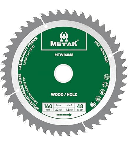 Saxton TCT Cirkelzaagblad 260mm x 30mm x 60T Festool Bosch Makita Dewalt