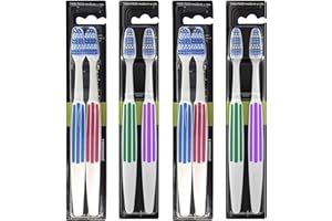4 Pack Bundle - Reach Interdental Toothbrush Medium Full Head (4 x Twin Packs). A Hadco Bundle with a Hadco Toothbrush Travel Case Included. (Medium)
