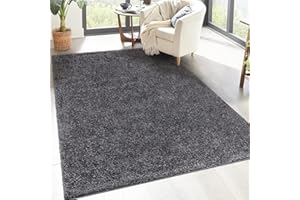 carpet city Alfombra Shaggy de pelo alto, 100 x 200 cm, antracita, de pelo largo, moderna, mullida, suave, decoración para dormitorio