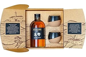 Akashi Whisky Meisei Special Pack con 2 Bicchieri"Japanese Style" - 500 ml