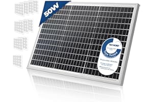 YANGTZE POWER Panneau Solaire Monocristallin - Photovoltaïque, Silicium, 50/100/130/150/165 W, Câble avec Connecteur MC4, 12 V, Set au Choix - Module Solaire pour Camping-Car, Caravane, Bateau,Jardin