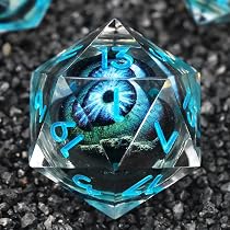 7 Dés En Résine Champignons - Style Cartoon, Polyédriques - Pour Jeux De Rôle, D&D - Vert, Bleu, Rose