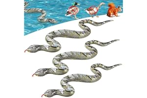 Shenrongtong Serpente Gonfiabile, Finti per Piscina da Giardino, Galleggianti da Piscina Gonfiabili, Grandi Gonfiabili da 47,24 Pollici per Giardino, Serpente Finto per Puntelli