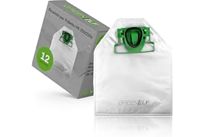 GREENELF 12 Sacchetti Folletto VK 200/220S Compatibili – Microfibra Multistrato Alta Filtrazione – Ricambio Aspirapolvere Sacchetti Folletto vk220s e 220, Massima Compatibilità e Resistenza