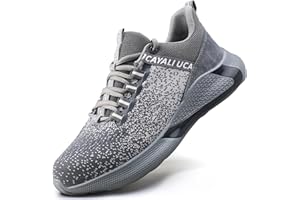 UCAYALI Scarpe Antinfortunistica Uomo Donna Leggere Scarpe da Lavoro con Punta in Acciaio Traspiranti Sportive Sicurezza Scarpe Gr.35-48
