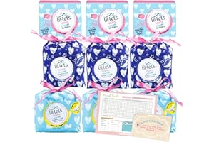 Teen Sanitary Towels Bundle Including Lil Lets Teen Pads X3 Lil Lets Night Pads X3, Lil Lets Teen Liners X3, and London Carousel Period Tracker for Teen Girls